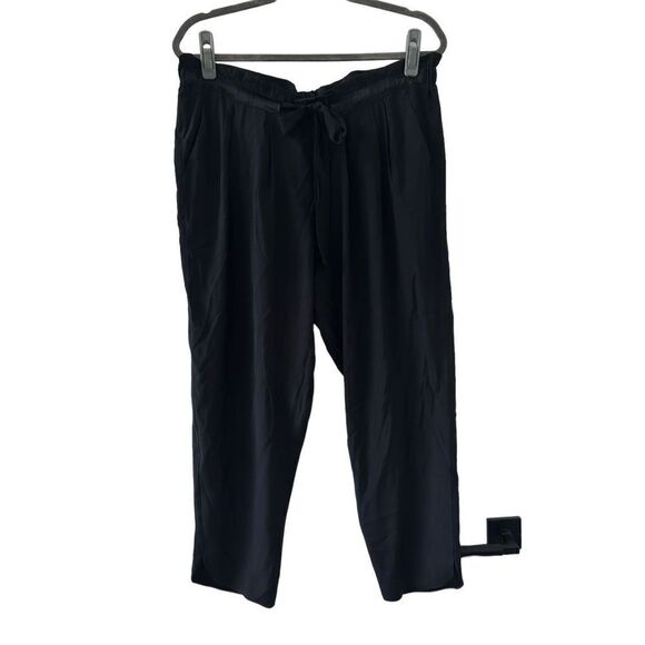 Ramy Brook Allyn Silk-Blend Pants Women’s Black Size Large - Picture 1 of 5